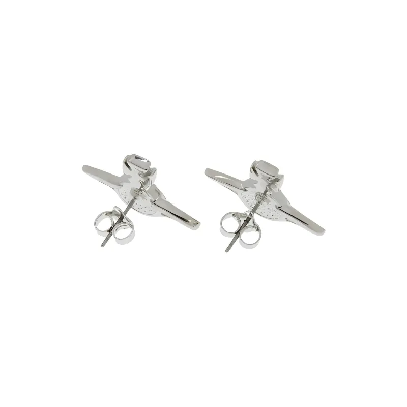 Vivienne Westwood Brass Enamel Earrings Women's Pink-2