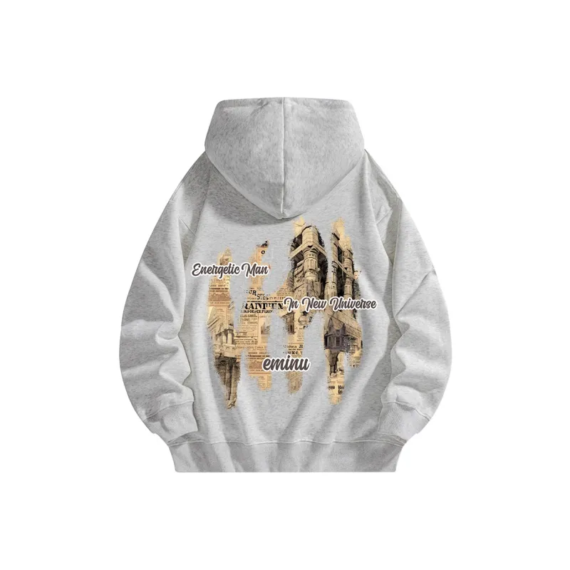 EMINU American Letter-Print Casual Sweatshirt Unisex-4