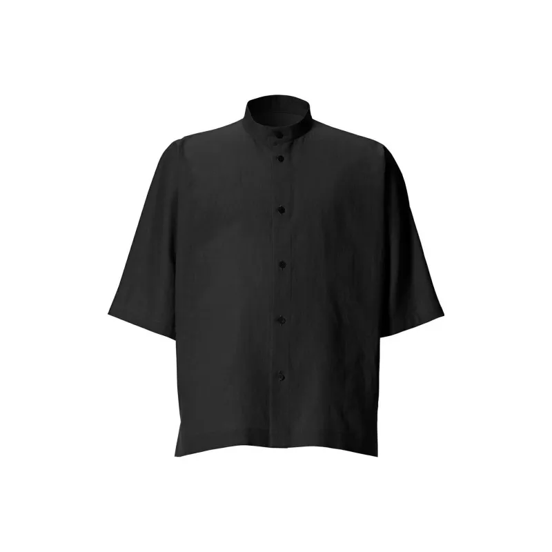 Homme Plissé Issey Miyake Shirts Men Black-0