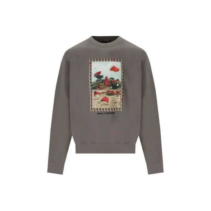 Daily Paper Sweatshirt Men's Taupe-0