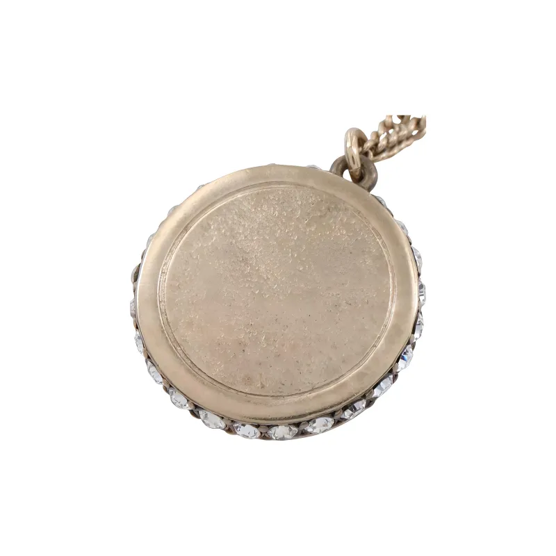 CHANEL 1986-1988 Cc Pendant Necklace-1