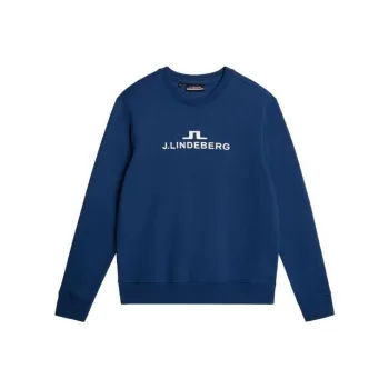 J.Lindeberg Alpha Crew Neck Sweatshirt Men's Blue