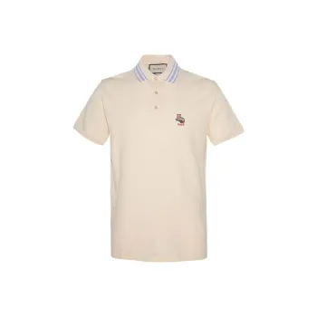 GUCCI Polo Shirts Men Ecru