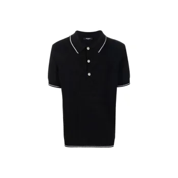 BALMAIN Polo Shirts Men Black