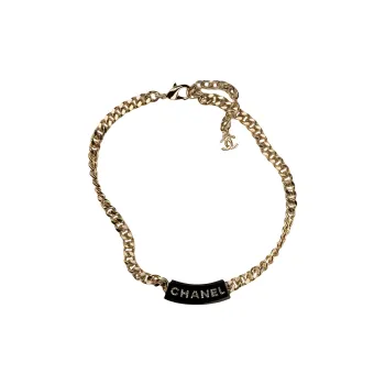 CHANEL Necklaces Women's Gold