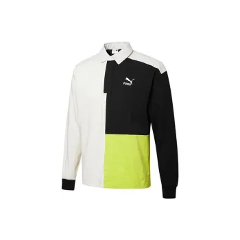 PUMA Retro Polo Shirts Men Ecru