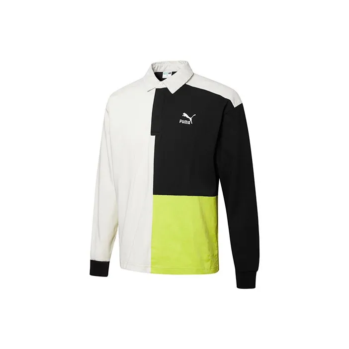 PUMA Retro Polo Shirts Men Ecru-0