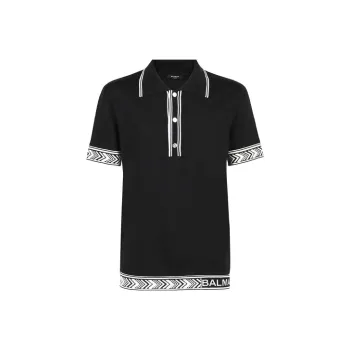 BALMAIN Polo Shirts Men Black