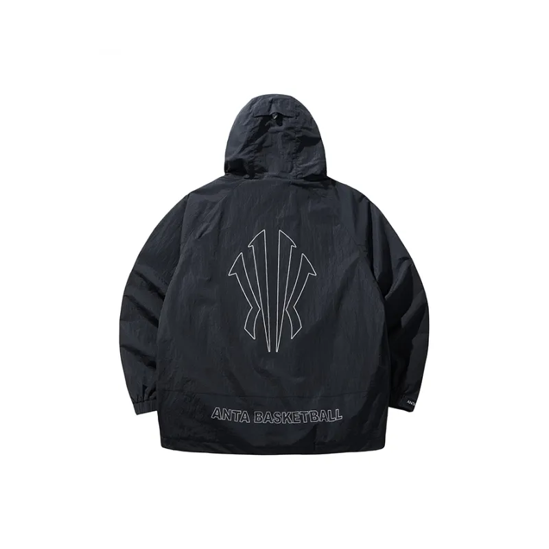 Anta Basketball Collection Jackets Coats Unisex Basic Black-1