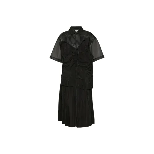 Maison Margiela Short Sleeved Dresses Women's Black