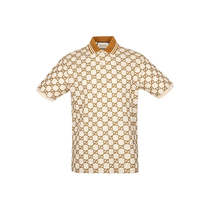GUCCI Polo Shirts Men Beige-0
