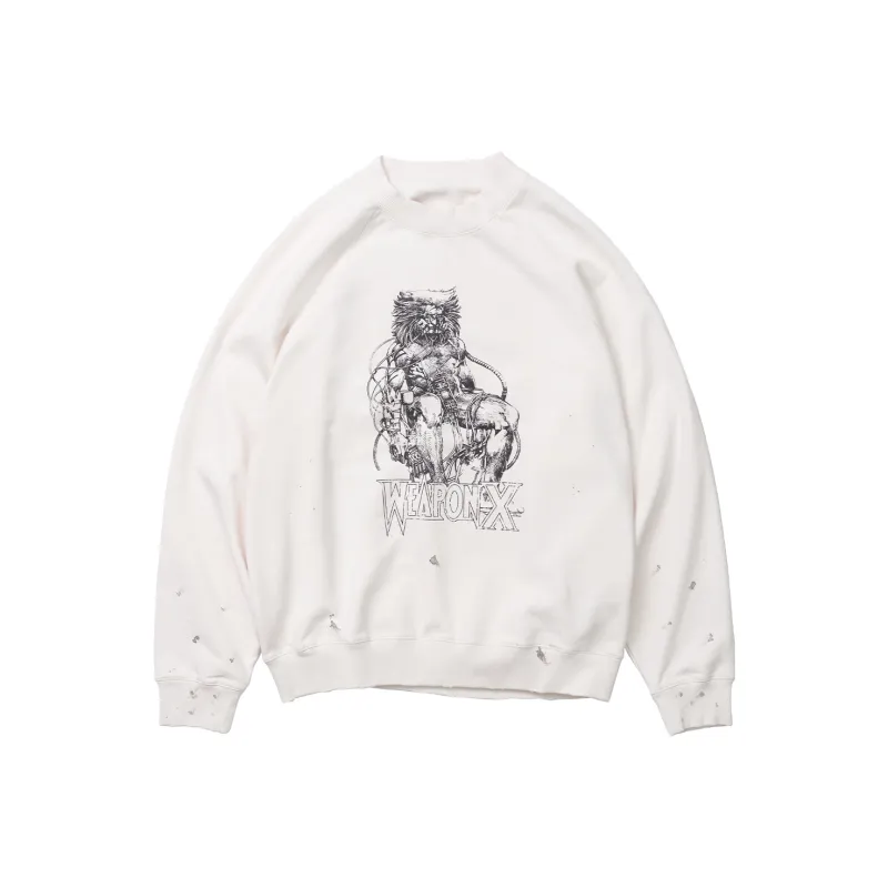 XVESSEL X MARVEL/Marvel Co branded Series Sweatshirts Unisex White-0