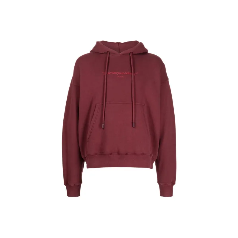 OFF WHITE Slogan print Cotton Hoodie-0