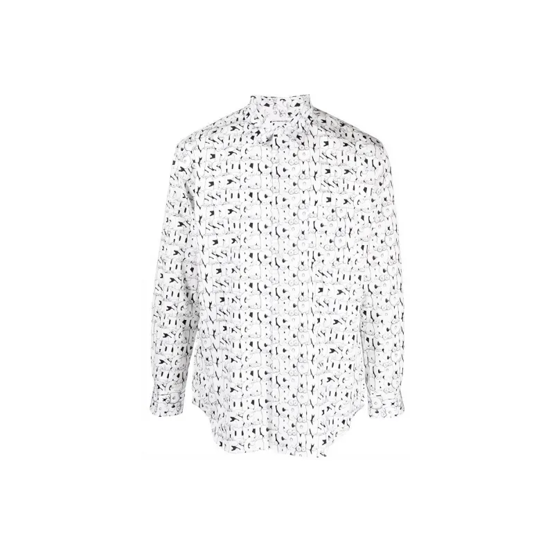 Comme Des Garçons Shirt X Kaws Graphic Printed Shirt-0