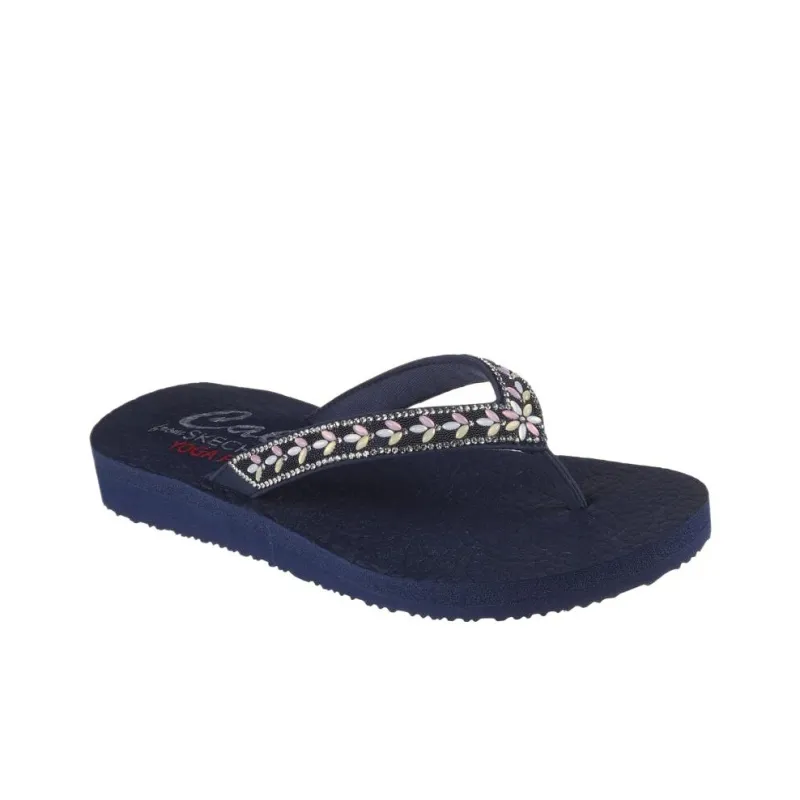 Skechers Meditation Flip Flops Women's Blue-1