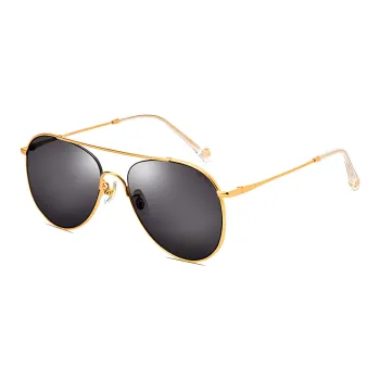 SEROVA Alloy Metal Aviator Sunglasses Unisex Gold Rose Gold