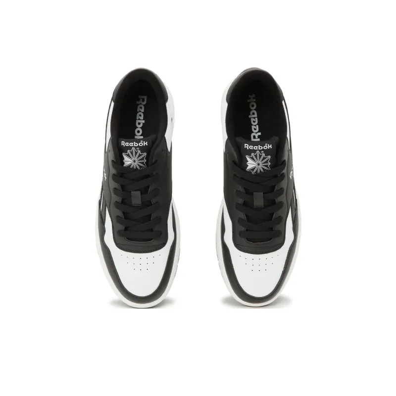 Reebok BB 1000 Anti Slip Wear Resistant Low Top Basketball Shoes Unisex Black White-3