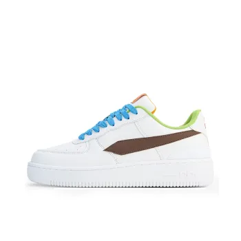 GLO BULL Slip Resistant, Abrasion Resistant, Breathable Low Top Skateboard Shoes Unisex White Brown Blue Green Orange