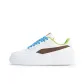 White Brown Blue Green Orange