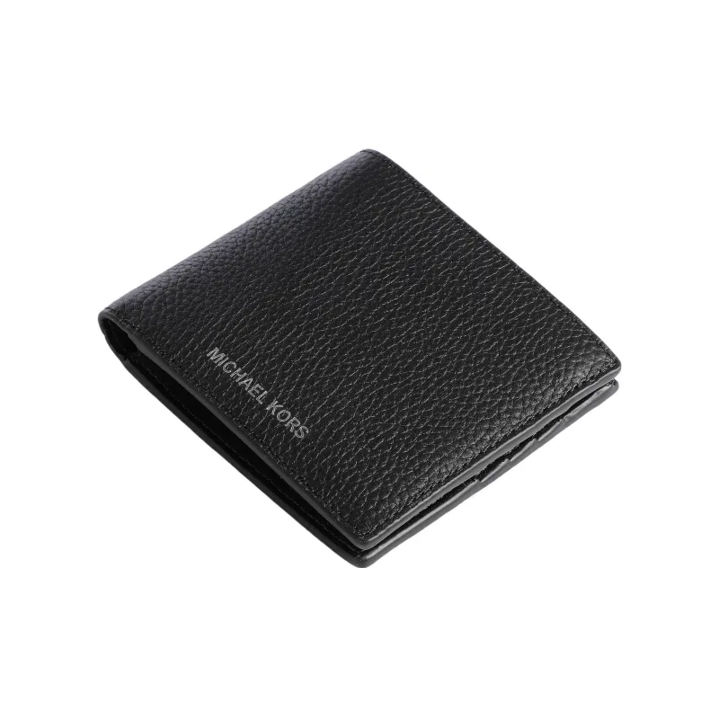 MICHAEL KORS Hudson Pebbled Leather Slim Billfold Wallet-3
