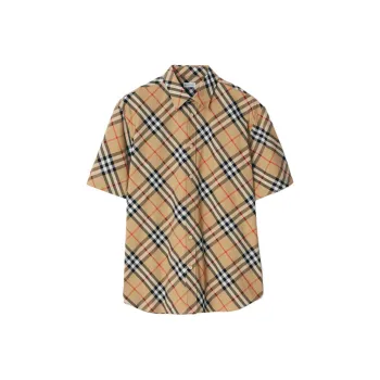 Burberry Short Sleeved Checked Shirt