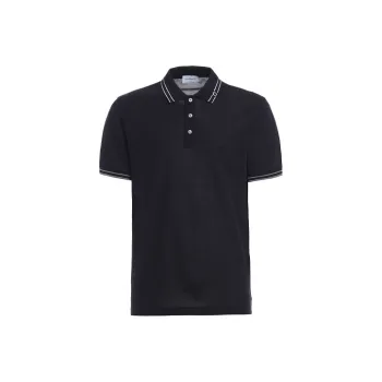 Ferragamo Polo Shirts Men Dark Marine Blue
