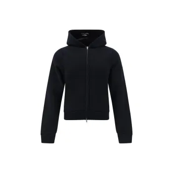 Balenciaga Cropped Zip Hoodie