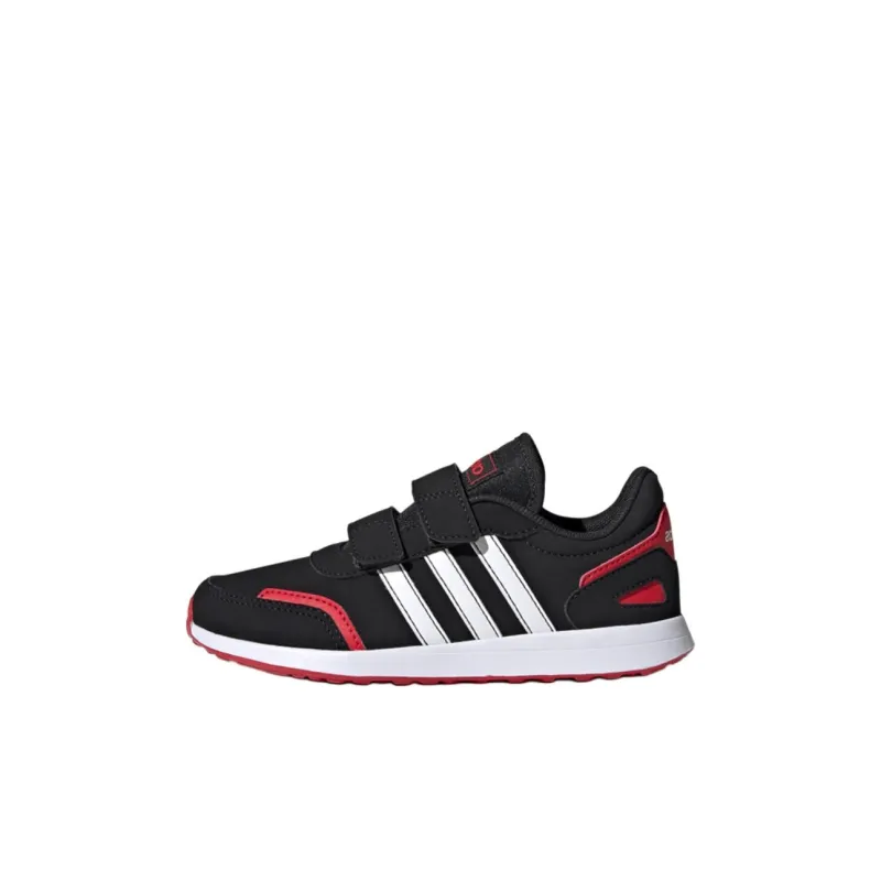 Adidas Neo Vs Switch Breathable Low Top Kids' Skateboarding Shoes Black Red White Children Aged 3 7 Years Old-0
