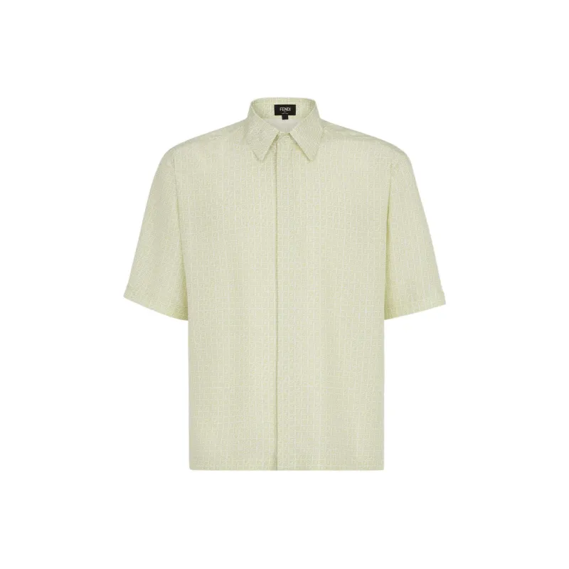 FENDI SS22 Shirt Men's Light Green-0