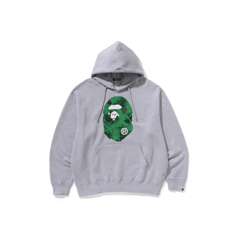 A BATHING APE Floral Solid Camo Ape Head Relaxed Fit Pullover Hoodie-5