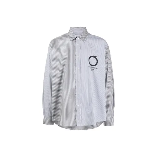 TRUSSARDI Levriero-print Striped Shirt