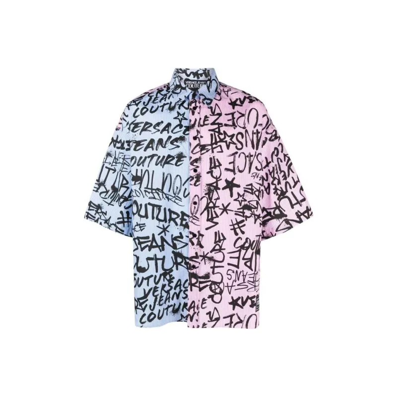 VERSACE JEANS COUTURE Shirt Men's Light Pink-0
