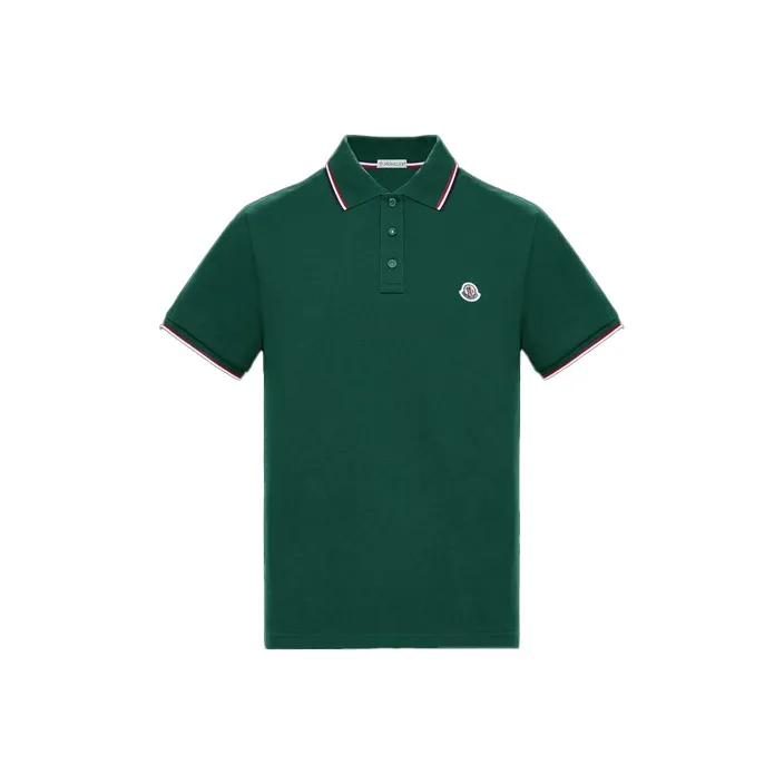 Moncler Polo Shirt Men's Peacock Green-0