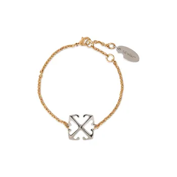 OFF WHITE Arrow Logo Engraved Bracelet