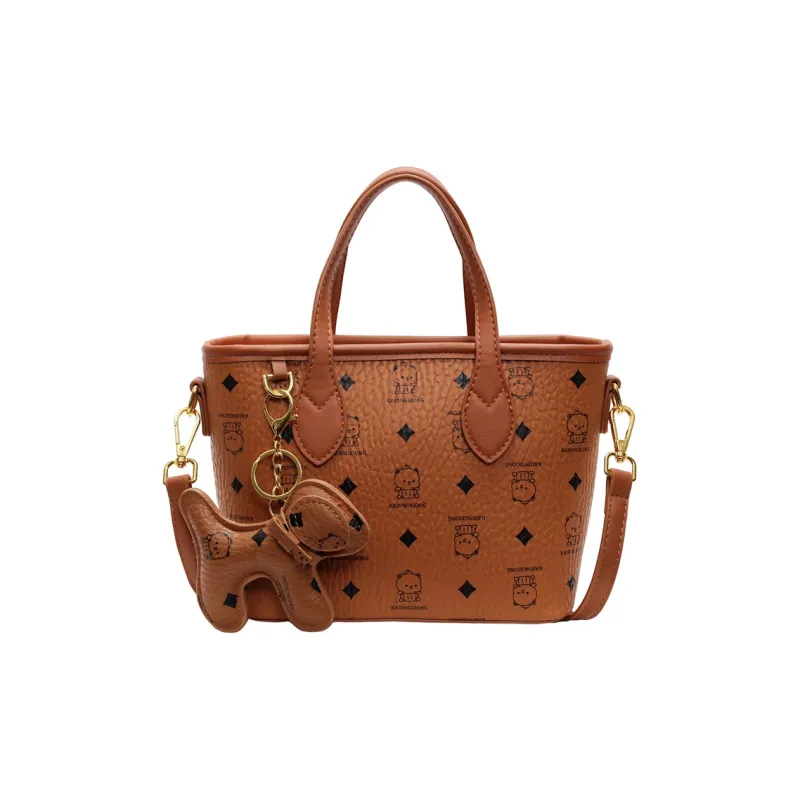 Bueno PU Basket Bag, Crossbody Bag, One Shoulder Handbag Women's Pink/Brown/Black/White & Brown/White & Black-4