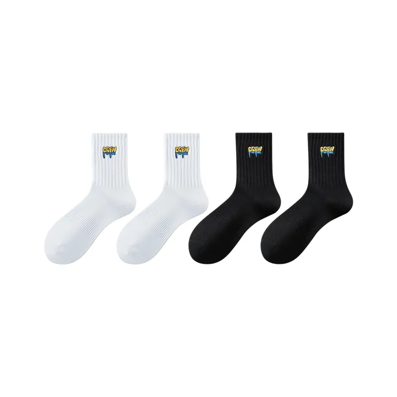 ZEROIN Mid Calf Socks Unisex 4 Pack-12