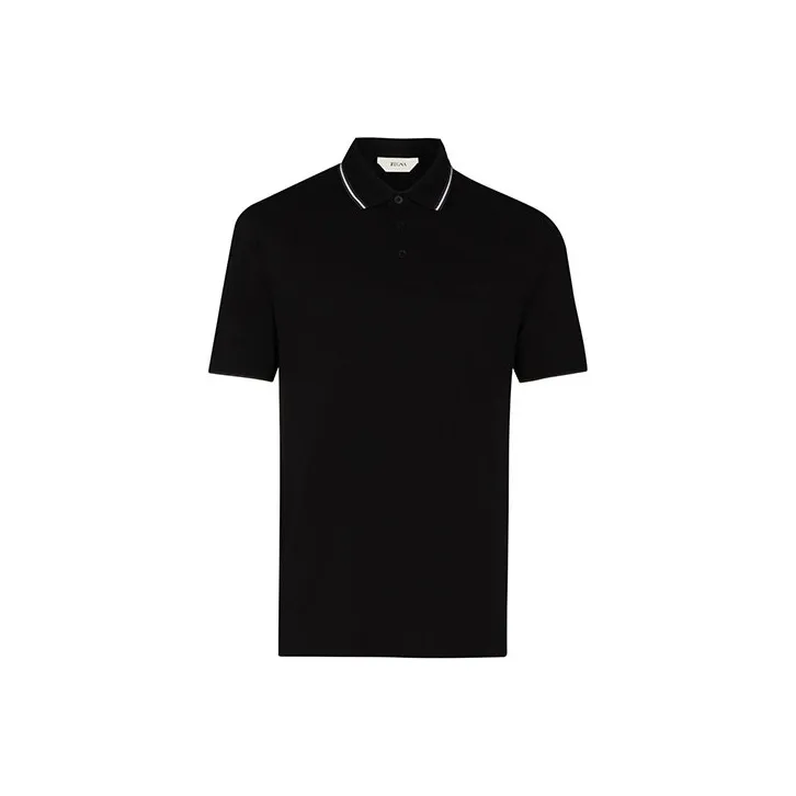 Ermenegildo Zegna Polo Shirts Men Black-0