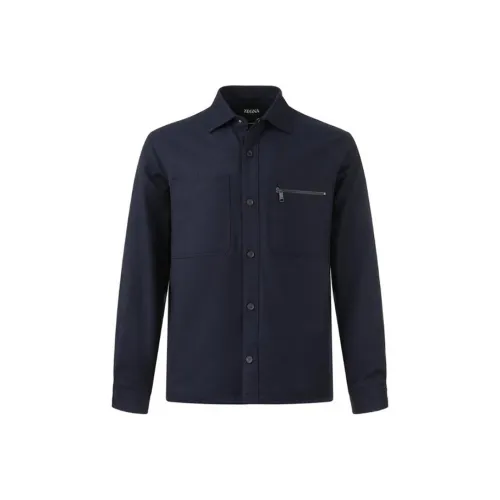 Ermenegildo Zegna Buttoned Long Sleeved Overshirt