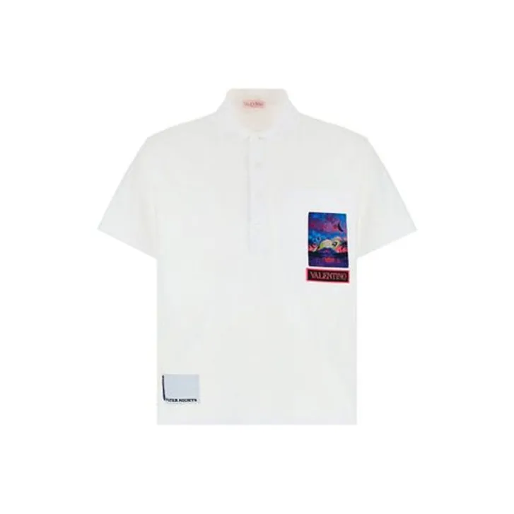 Valentino Polo Shirts Men White-0