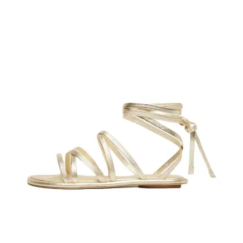 WEEKEND MaxMara One Strap Sandals Women's Gold