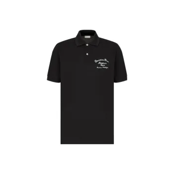 DIOR Quarterly New Products Polo Shirts Men Black