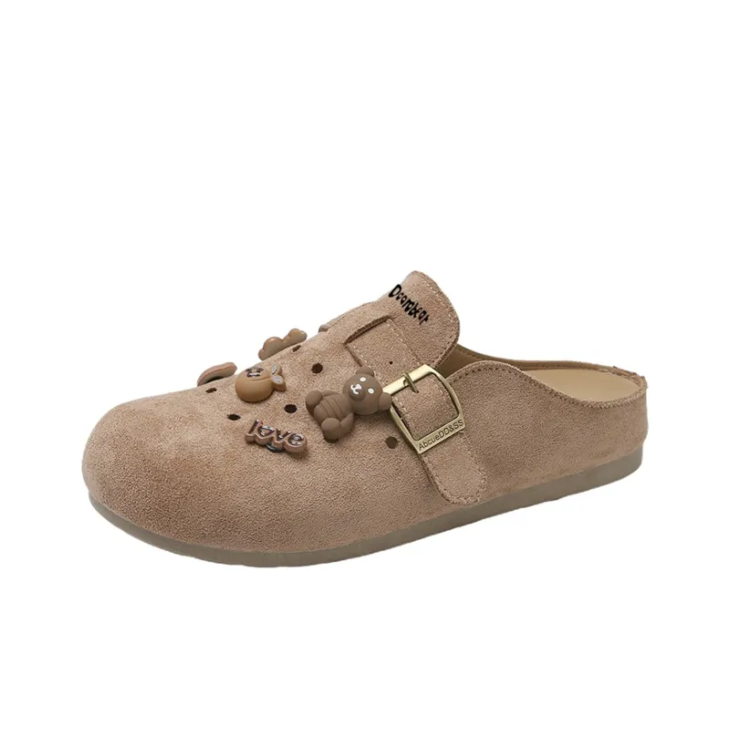 Budding Bear Abrasion Resistant Slip Resistant Closed Toe Slippers Women's-2