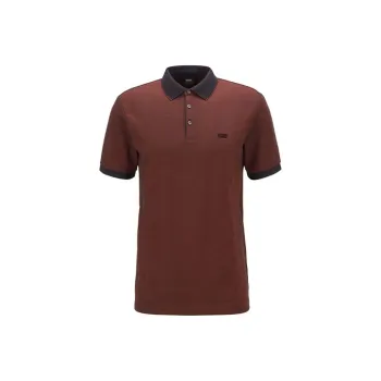 HUGO BOSS Polo Shirts Men Red Copper