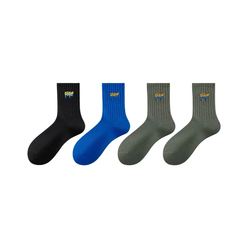 ZEROIN Mid Calf Socks Unisex 4 Pack-24