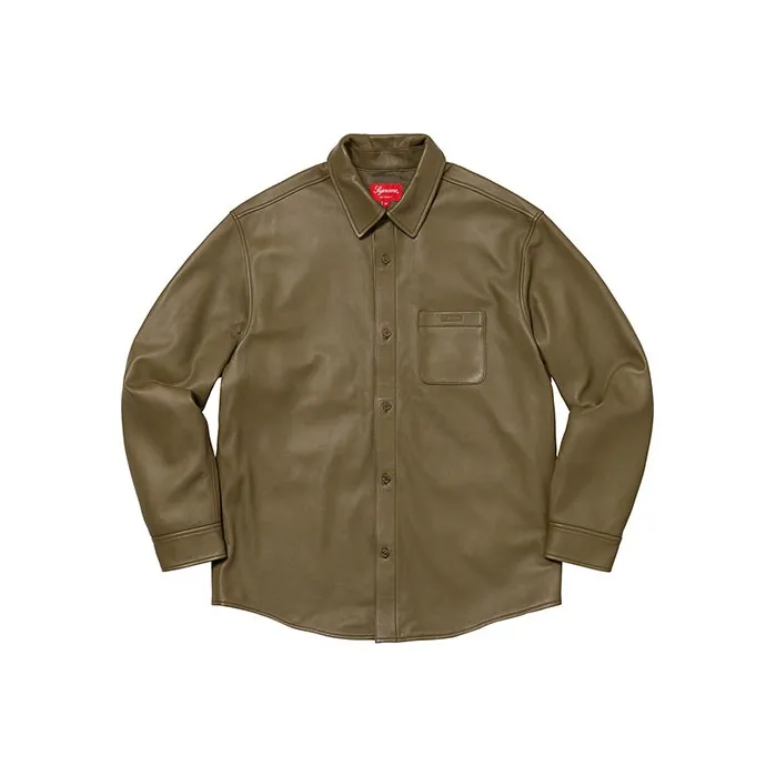 Supreme Leather Shirt-4