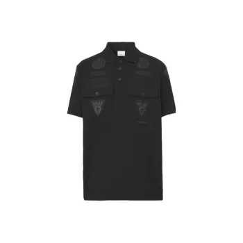 Burberry Polo Shirt Men's Black