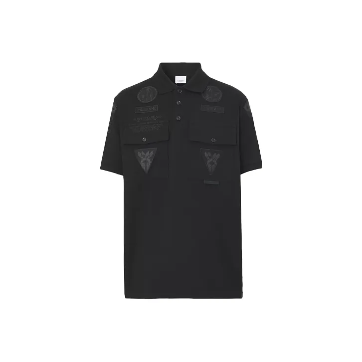 Burberry Polo Shirt Men's Black-0