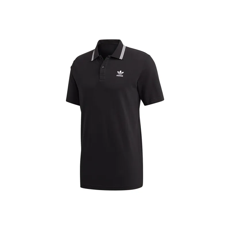 Adidas Originals Trefoil Polo Shirts Men Black-0
