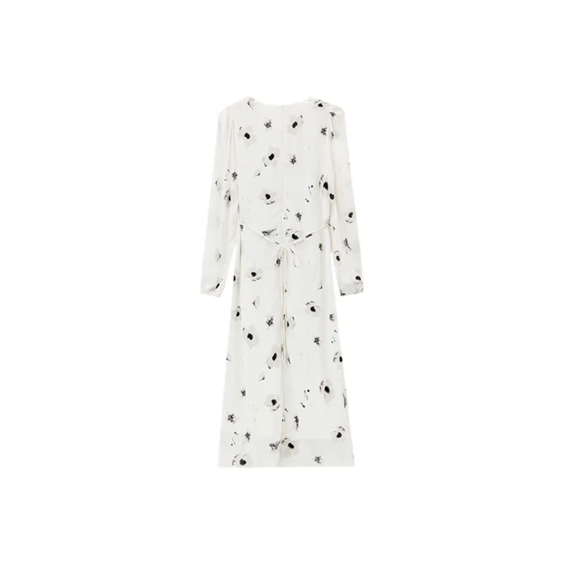 LEMON FAIRY Long Sleeved Dresses Women's White-1