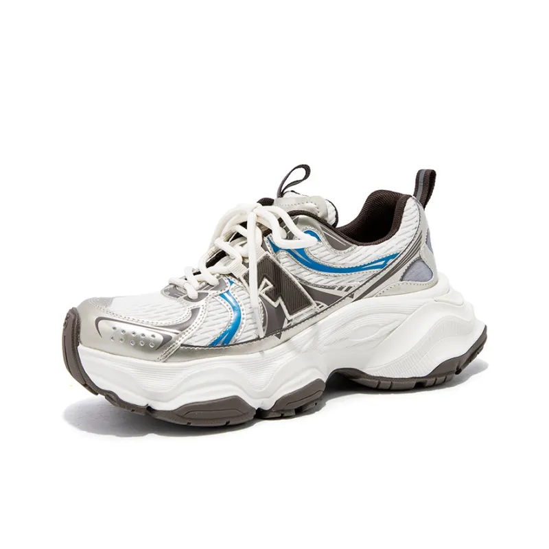 FALLINMISS Nebula Shoe Series Chunky Sneakers Women's Low Top Iron Gray Gunmetal/Space Silver/Dark Gold Blue/Ice Gray White/Morning Gray Yellow/Panda Rice Black/Silver Cloud Pink-11